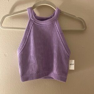 Aerie soft crop top in pale purple 💜